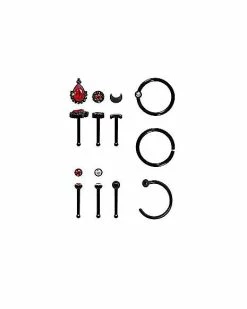 Flash Sale π Multi-Pack Black CZ Moon Nose Rings 9 Pack - 20 Gauge βοΈ 7 Flash Sale π Multi-Pack Black CZ Moon Nose Rings 9 Pack - 20 Gauge βοΈ -Playboy Shop 03803236 a