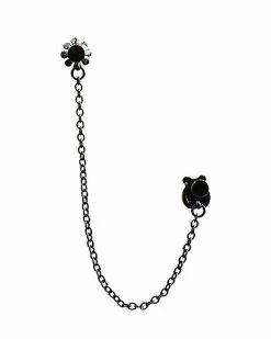 Discount 😉 Multi-Pack Ladybug and Flower Chain Cartilage Earring 2 Pack - 18 Gauge ✨ -Playboy Shop 03803905 d