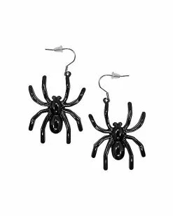 Discount 🌟 Black Spider Dangle Earrings 🛒