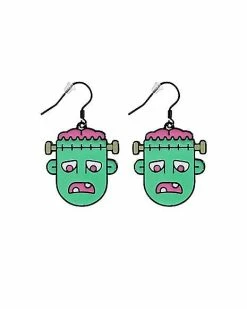 Coupon 🛒 Frankenstein Dangle Earrings - 18 Gauge 😉