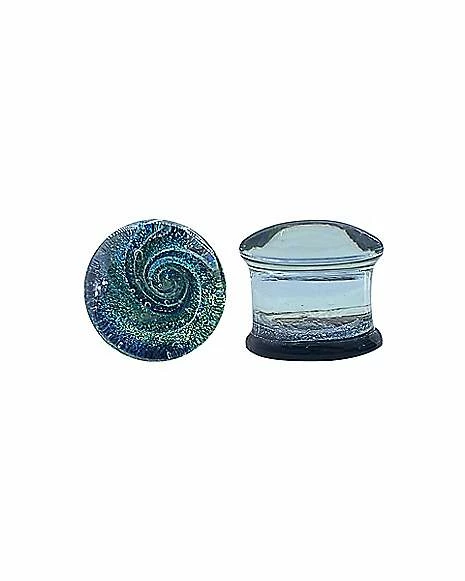 Buy π Glitter Swirl Glass Plugs - 2 Gauge π― 3 Buy π Glitter Swirl Glass Plugs - 2 Gauge π―