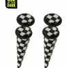 Buy ✨ Glow in the Dark Black and White Checkered Fake Tapers - 18 Gauge 😀 -Playboy Shop 03804788 a