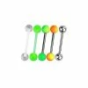 Coupon 🎁 Multi-Pack Neon and Silvertone Barbells 5 Pack - 14 Gauge 🎉 -Playboy Shop 03804887 a