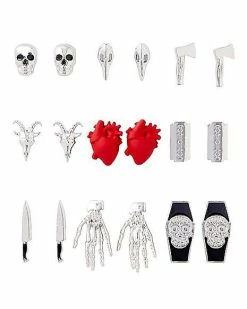 Top 10 😍 Multi-Pack Assorted Gothic Earrings - 9 Pack 🤩