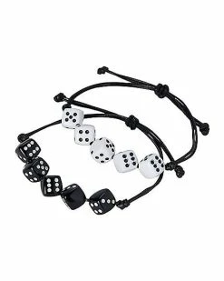 Wholesale 😉 Black and White Dice Bracelets 😉
