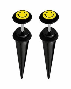 Budget ⭐ Smiley Face Fake Tapers - 16 Gauge 🤩