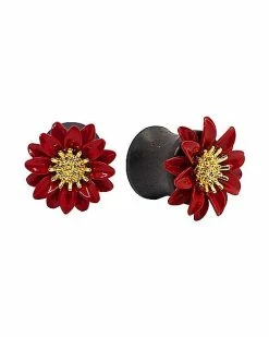 Best Sale 🤩 Red Daisy Wood Plugs - 00 Gauge ❤️