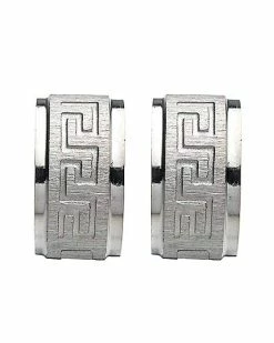 Brand new β¨ Silvertone Greek Symbol Huggie Hoop Earrings - 18 Gauge π 7 Brand new β¨ Silvertone Greek Symbol Huggie Hoop Earrings - 18 Gauge π -Playboy Shop 03805934 b