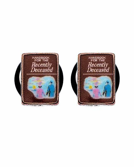 New βοΈ Handbook for the Recently Deceased Fake Plugs 18 Gauge - Beetlejuice π 3 New βοΈ Handbook for the Recently Deceased Fake Plugs 18 Gauge - Beetlejuice π