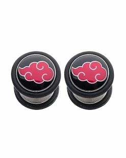 Deals 🔔 Akatsuki Naruto Shippuden Fake Plugs - 18 Gauge 😀