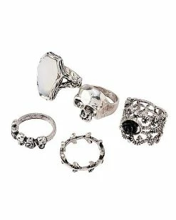 Cheapest π Multi-Pack Skull Stone and Rose Rings - 5 Pack π 7 Cheapest π Multi-Pack Skull Stone and Rose Rings - 5 Pack π -Playboy Shop 03806759 b