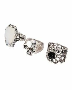 Cheapest π Multi-Pack Skull Stone and Rose Rings - 5 Pack π 9 Cheapest π Multi-Pack Skull Stone and Rose Rings - 5 Pack π -Playboy Shop 03806759 d