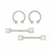 Cheapest ⭐ Multi-Pack Faux Opal Nipple Barbell Horseshoe Set 4 Pack - 14 -16 Gauge ⭐