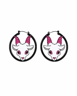 Flash Sale 👏 Demon Goat Hoop Earrings - 18 Gauge 🤩