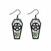 Brand new 🎉 Coffin Pentagram Dangle Earrings - 18 Gauge ⌛ -Playboy Shop 03807328 a