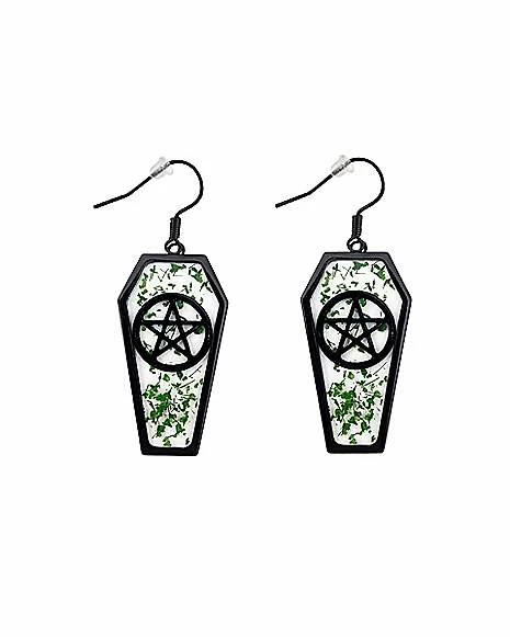 Brand new π Coffin Pentagram Dangle Earrings - 18 Gauge β 3 Brand new π Coffin Pentagram Dangle Earrings - 18 Gauge β