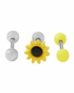 Hot Sale 🔔 Multi-Pack Sunflower Cartilage Barbells 3 Pack - 16 Gauge ⭐