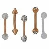 Best Pirce π Multi-Pack Rose Gold Plated Curved Barbells 5 Pack - 16 Gauge β 2 Best Pirce π Multi-Pack Rose Gold Plated Curved Barbells 5 Pack - 16 Gauge β -Playboy Shop 03808086 a