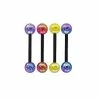 Best Sale ❤️ Multi-Pack Blue Yellow Red Purple Barbells 4 Pack - 14 Gauge 🌟 -Playboy Shop 03808706 a