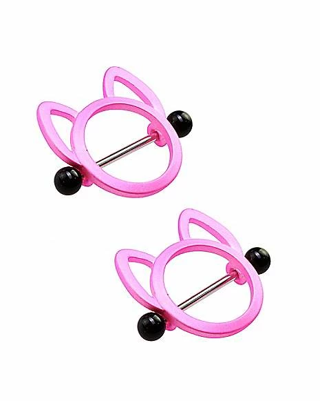 Top 10 π Pink Cat Nipple Shields - 14 Gauge π 4 Top 10 π Pink Cat Nipple Shields - 14 Gauge π - Image 2