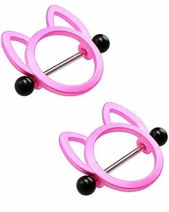 Top 10 π Pink Cat Nipple Shields - 14 Gauge π 8 Top 10 π Pink Cat Nipple Shields - 14 Gauge π -Playboy Shop 03814837 c