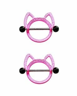 Top 10 π Pink Cat Nipple Shields - 14 Gauge π 9 Top 10 π Pink Cat Nipple Shields - 14 Gauge π -Playboy Shop 03814837 d