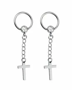 Top 10 ✨ Cross Dangle Captive Rings - 16 Gauge 💯