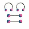 Deals π Multi-Pack Blue and Purple Horseshoe Rings and Nipple Barbells 2 Pair - 14 Gauge β€οΈ 1 Deals π Multi-Pack Blue and Purple Horseshoe Rings and Nipple Barbells 2 Pair - 14 Gauge β€οΈ -Playboy Shop 03815297 a