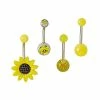 Buy β€οΈ Multi-Pack CZ Sunflower Belly Rings 4 Pack - 14 Gauge π 1 Buy β€οΈ Multi-Pack CZ Sunflower Belly Rings 4 Pack - 14 Gauge π -Playboy Shop 03816469 a