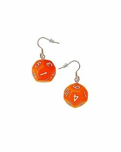 Outlet ❤️ 12 Sided Dice Dangle Earrings - 18 Gauge 💯