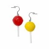 Cheap 🌟 Red and Yellow Lollipop Dangle Earrings - 18 Gauge 👍 -Playboy Shop 03817004 a