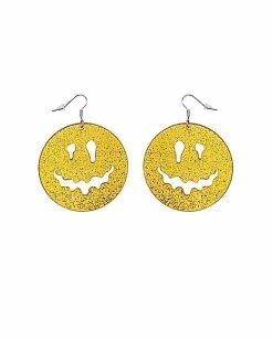 Best Sale 👏 Drip Smiley Face Dangle Earrings - 18 Gauge 🎁