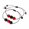 Coupon 🎁 Black and Red Long Distance Bead Bracelets 👍 -Playboy Shop 03817293 a