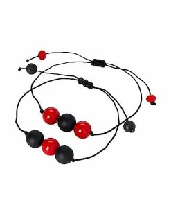 Coupon 🎁 Black and Red Long Distance Bead Bracelets 👍
