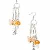 Promo ✔️ Mushroom and Butterfly Chain Dangle Earrings 🔥 -Playboy Shop 03817699 a