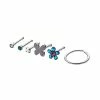 Buy 👏 Multi-Pack CZ Butterfly Flower Nose Pins and Hoop Nose Ring 6 Pack - 20 Gauge 🧨 -Playboy Shop 03818929 a