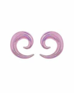 Cheap 🧨 Purple Glass Spiral Tapers 👍