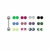 Promo 🌟 Barbell with Assorted Extra Balls 24 Pack - 14 Gauge 🎁 -Playboy Shop 03830221 a