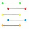 Best Sale ❤️ Multi-Pack Colorful Balls Industrial Barbells 5 Pack - 14 Gauge ❤️ -Playboy Shop 03830353 a