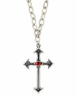 Hot Sale 👏 Red Eye Cross Pendant Necklace 🎁