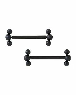 Hot Sale ⌛ Black Circles Barbells - 14 Gauge 💯