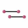 Outlet ๐ฏ Pink Titanium Pave Barbells - 14 Gauge ๐ 2 Outlet ๐ฏ Pink Titanium Pave Barbells - 14 Gauge ๐ -Playboy Shop 03830569 a