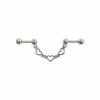 New β Cut Out Heart Chain Industrial Barbell - 14 Gauge 𧨠2 New β Cut Out Heart Chain Industrial Barbell - 14 Gauge 𧨠-Playboy Shop 03830999 a