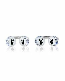 Outlet ⭐ Playboy Bunny Blue Nipple Horseshoe Rings and Barbells Set - 14 Gauge 🔥 -Playboy Shop 03831328 b