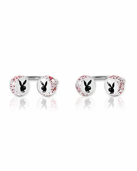Top 10 π Playboy Bunny Pink Nipple Horseshoe Rings and Barbells Set - 14 Gauge β€οΈ 4 Top 10 π Playboy Bunny Pink Nipple Horseshoe Rings and Barbells Set - 14 Gauge β€οΈ - Image 2