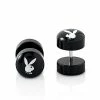 Flash Sale π₯° Fake Black and White Playboy Bunny Plugs - 16 Gauge βοΈ 2 Flash Sale π₯° Fake Black and White Playboy Bunny Plugs - 16 Gauge βοΈ -Playboy Shop 03831401 a