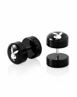 Flash Sale 🥰 Fake Black and White Playboy Bunny Plugs - 16 Gauge ✔️ 5 Flash Sale 🥰 Fake Black and White Playboy Bunny Plugs - 16 Gauge ✔️ -Playboy Shop 03831401 b