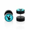 Best Pirce β Fake Teal Playboy Bunny Plugs - 16 Gauge β 2 Best Pirce β Fake Teal Playboy Bunny Plugs - 16 Gauge β -Playboy Shop 03831443 a