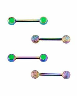 Top 10 ✔️ Multi-Pack Glow in the Dark Barbells 4 Pack - 14 Gauge 🛒
