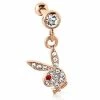 Brand new 👏 CZ Rosegold Playboy Bunny Dangle Cartilage Ring - 16 Gauge 😍 -Playboy Shop 03831740 a